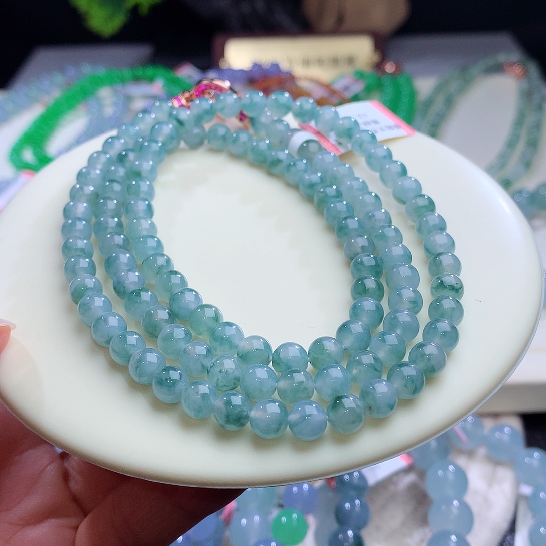 项链未镶嵌翡翠卡6mm