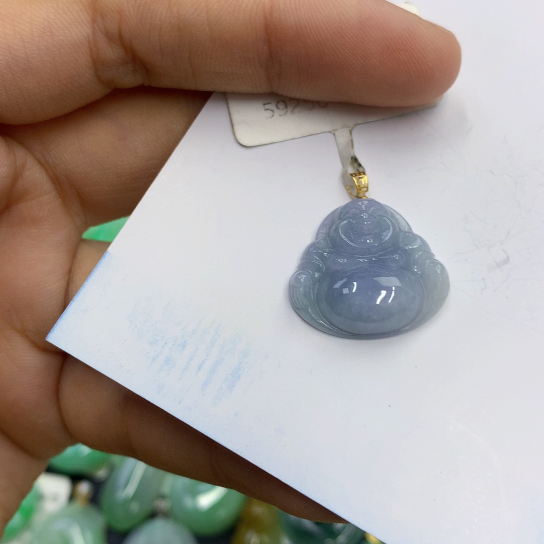 翡翠18K金镶嵌颈饰翡翠