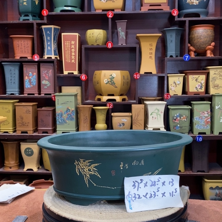 紫砂花盆紫砂花盆