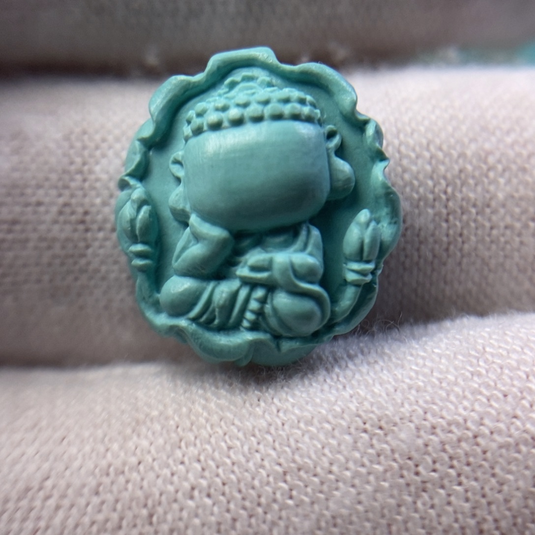 绿松石未镶嵌雕刻件
