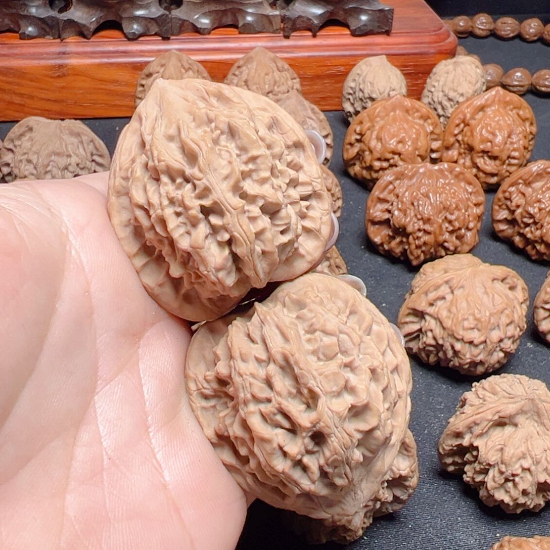 文玩核桃把件野虎38