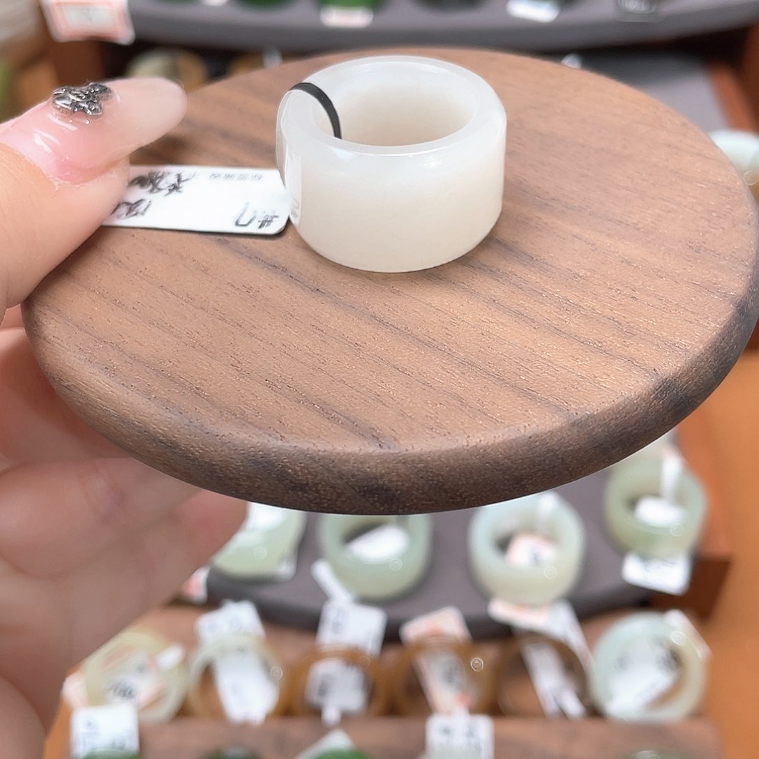 和田玉戒指未镶嵌3-18.0