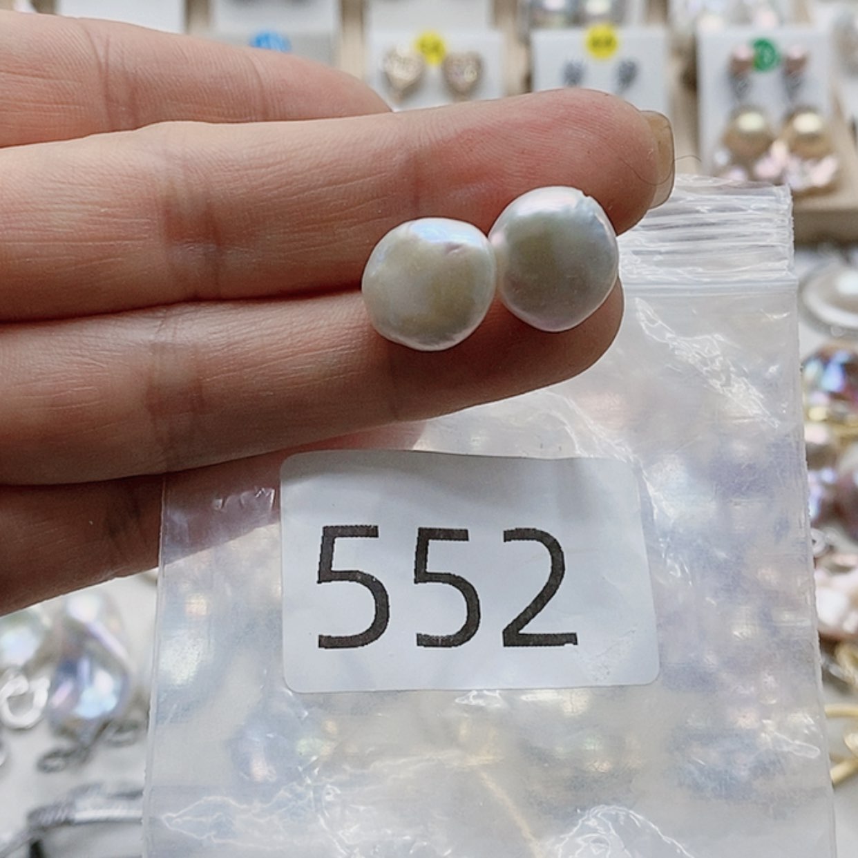 【闪购商品】淡水珍珠耳饰银S925镶嵌