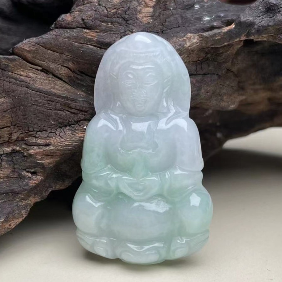 菲菲珠宝好*翡翠观音吊坠