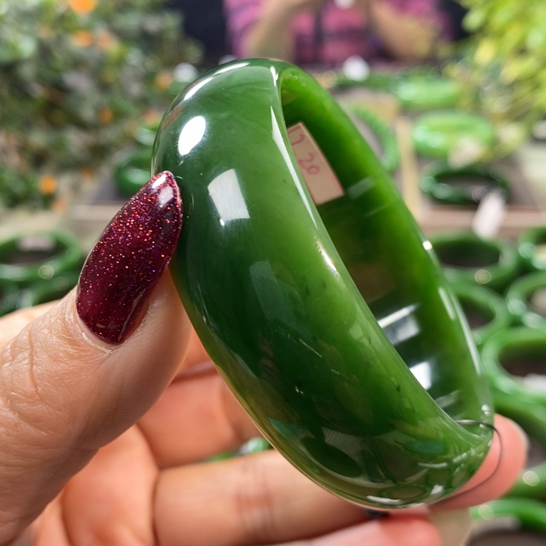 和田玉（碧玉）手镯未镶嵌我**乐