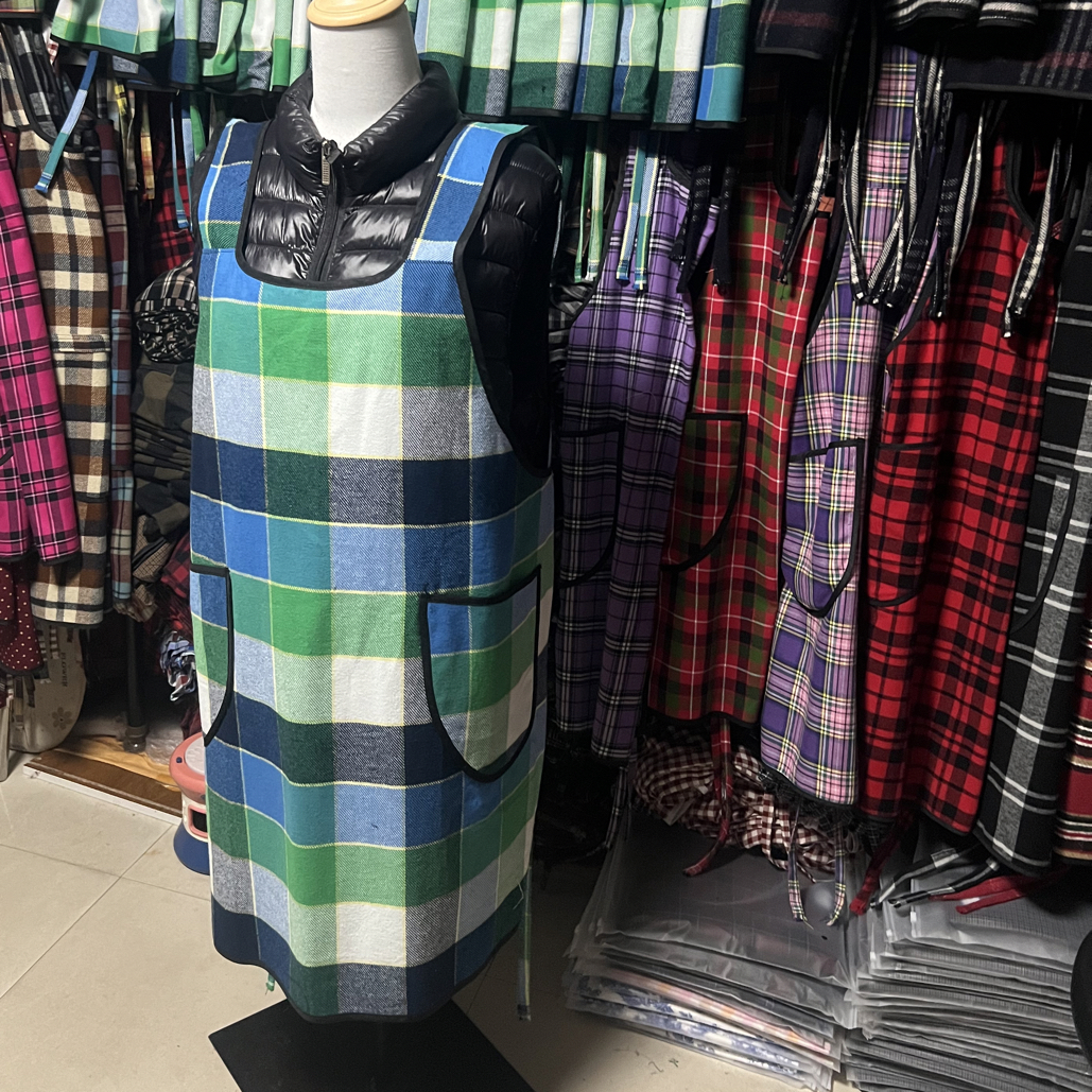 新款多色两口袋无袖围裙围腰80至180可穿时尚防水成人欧美耐脏