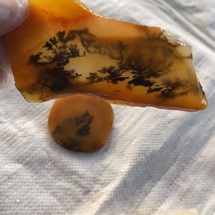 石英质玉（黄龙玉）未镶嵌颈饰