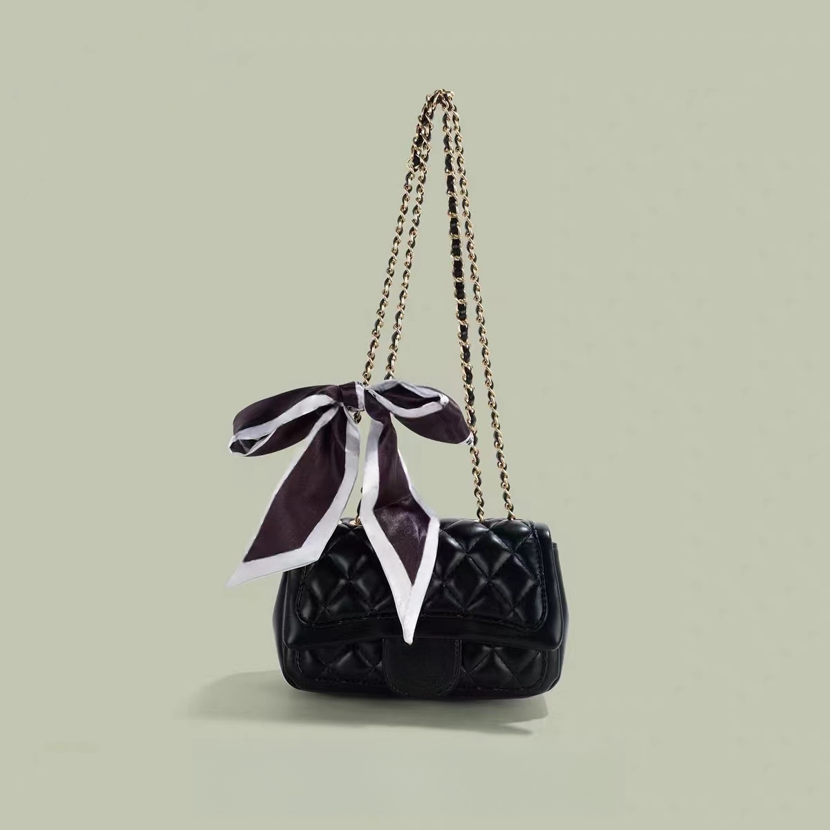 小香风时尚菱格链条单件斜挎包B3173