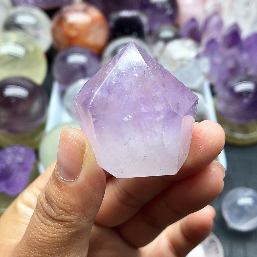 未镶嵌紫晶珠宝半成品35