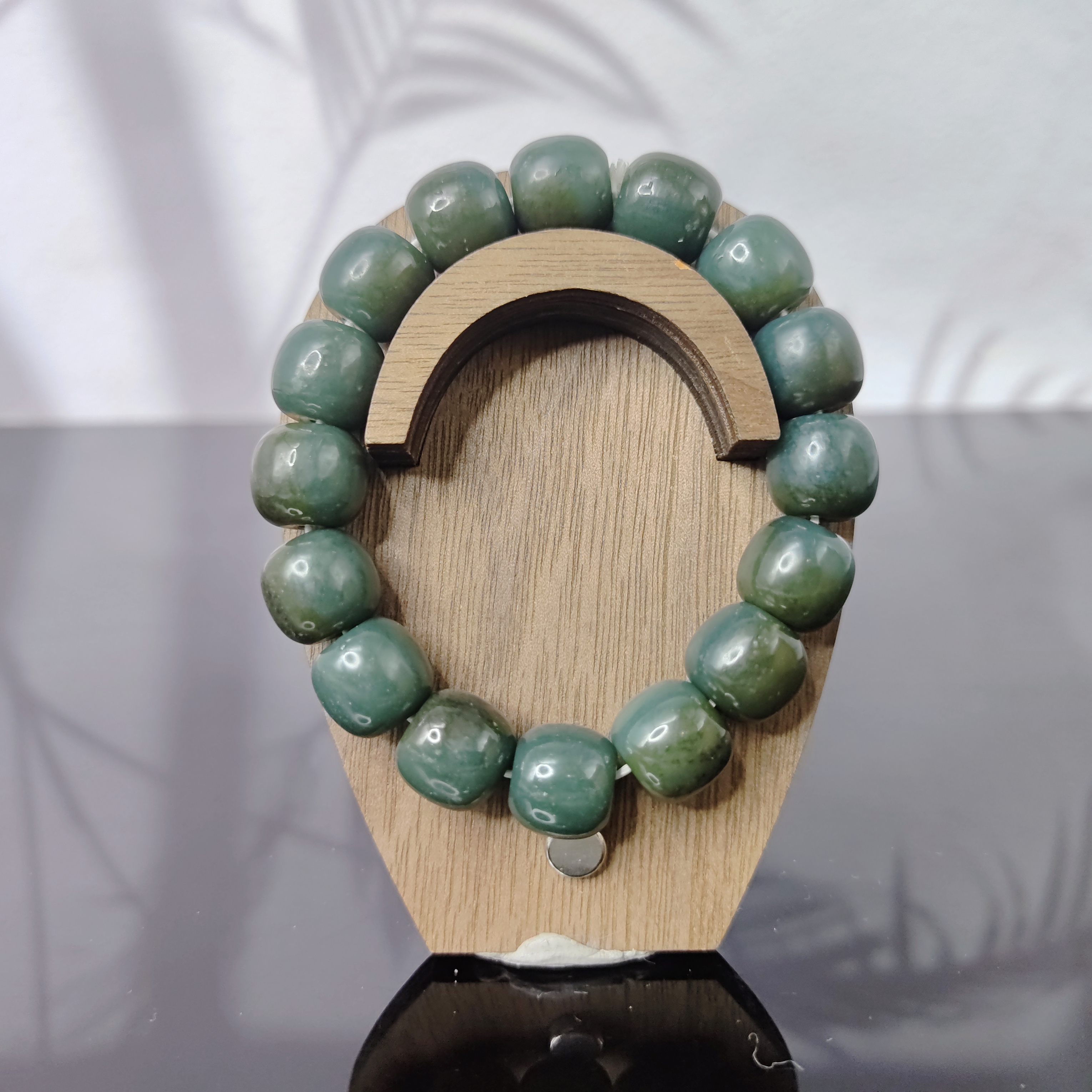 R和田玉桶珠手串（卡14）2425