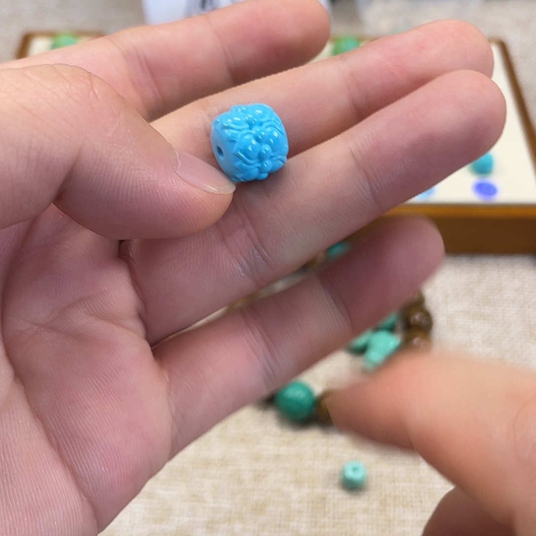 原生态湖北松配饰，直径12