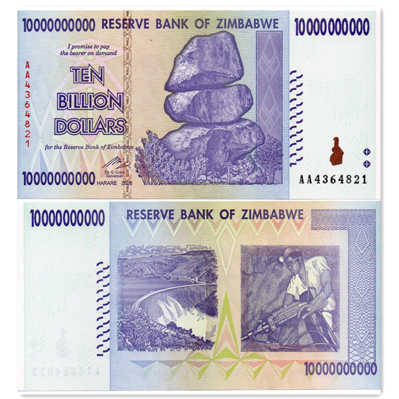 津巴布韦100亿津元纸币 2008年 非洲外国钱币 全新UNC