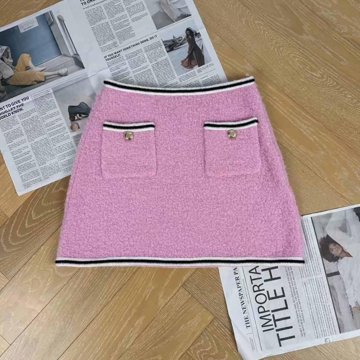 99新 MIU MIU/缪缪 蔚蓝/半身裙/40码/LZ905H996