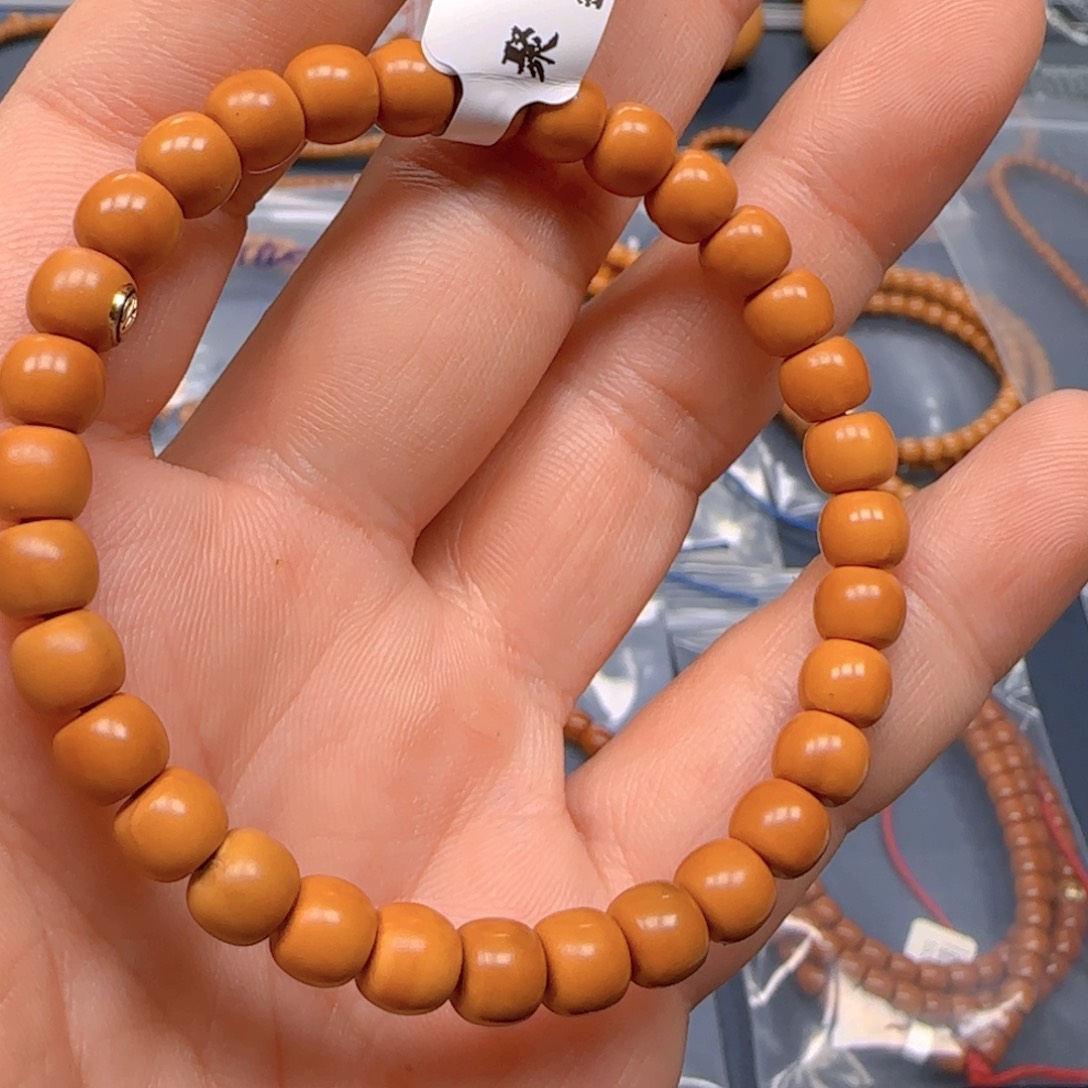 手串橄榄核老挝SS级核尖极限弧尺寸6.9