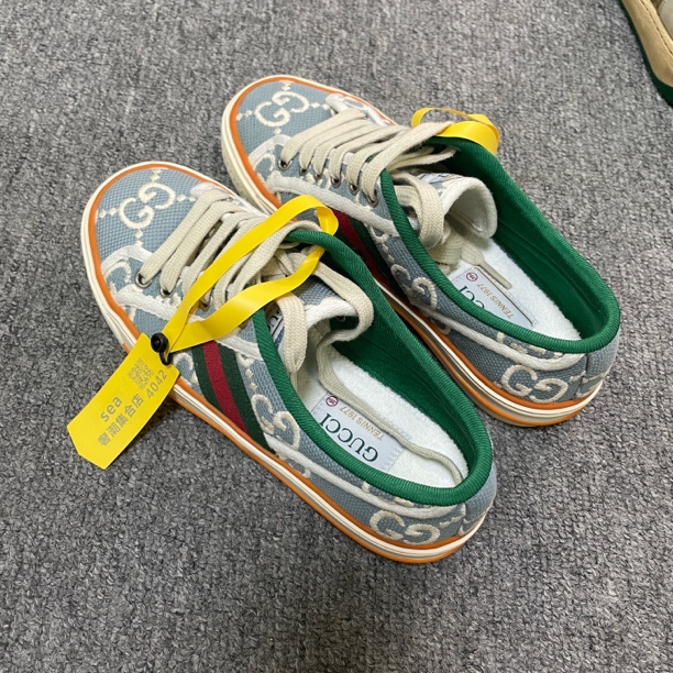 95新 GUCCI/古驰 1977 复古运动鞋时尚板鞋 35.5/4042