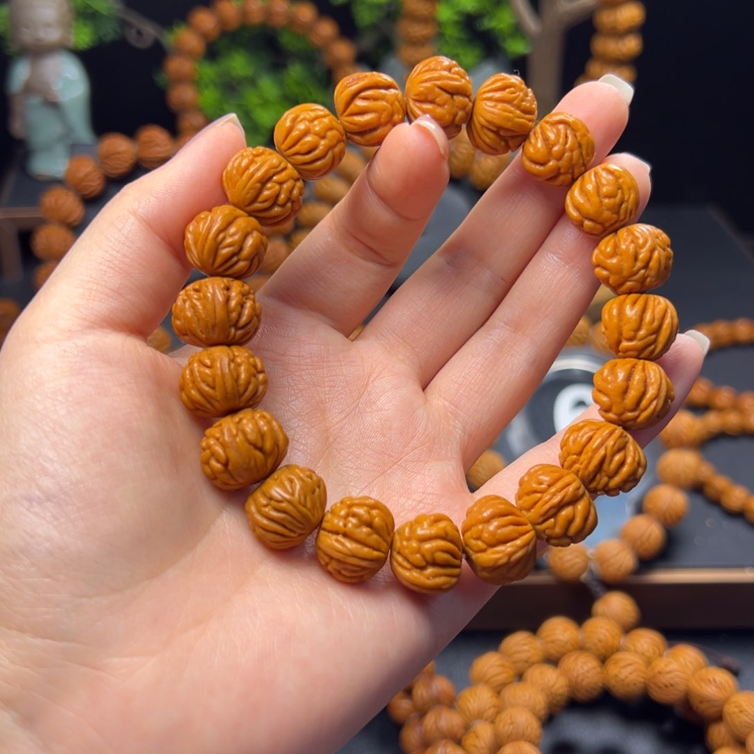 桃核手串野生金蟾15