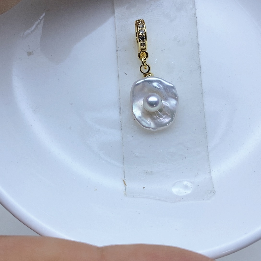 淡水珍珠吊坠合金?****?