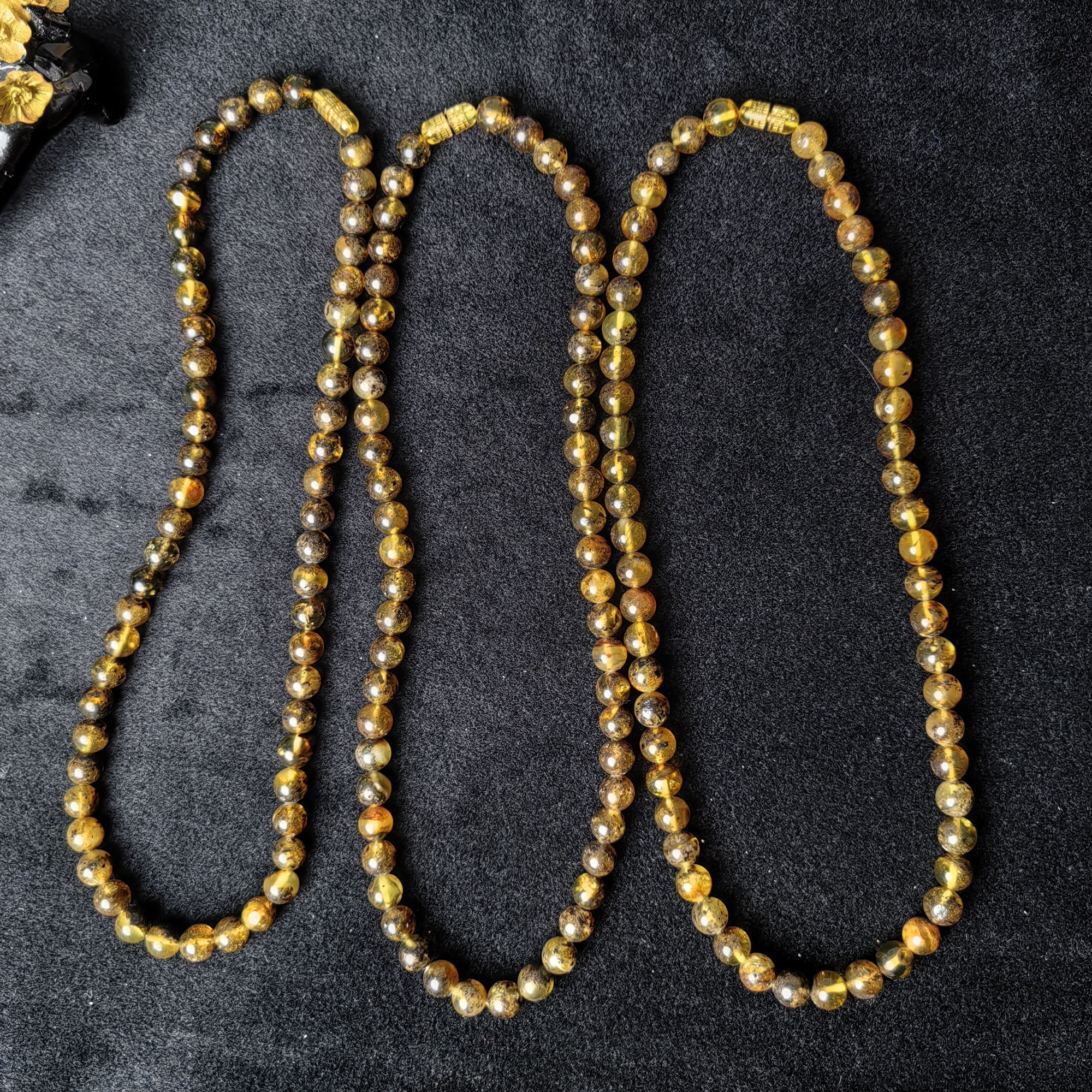 PX101【福佑多】威灵仙草珀琥珀 48卡8 妈妈链 多样性拍一发一