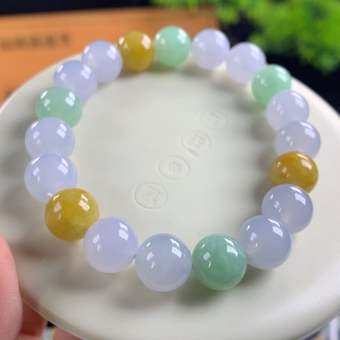 翡翠未镶嵌手链卡10