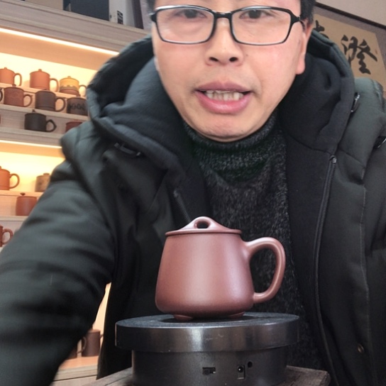 紫泥茶杯石瓢杯容量180