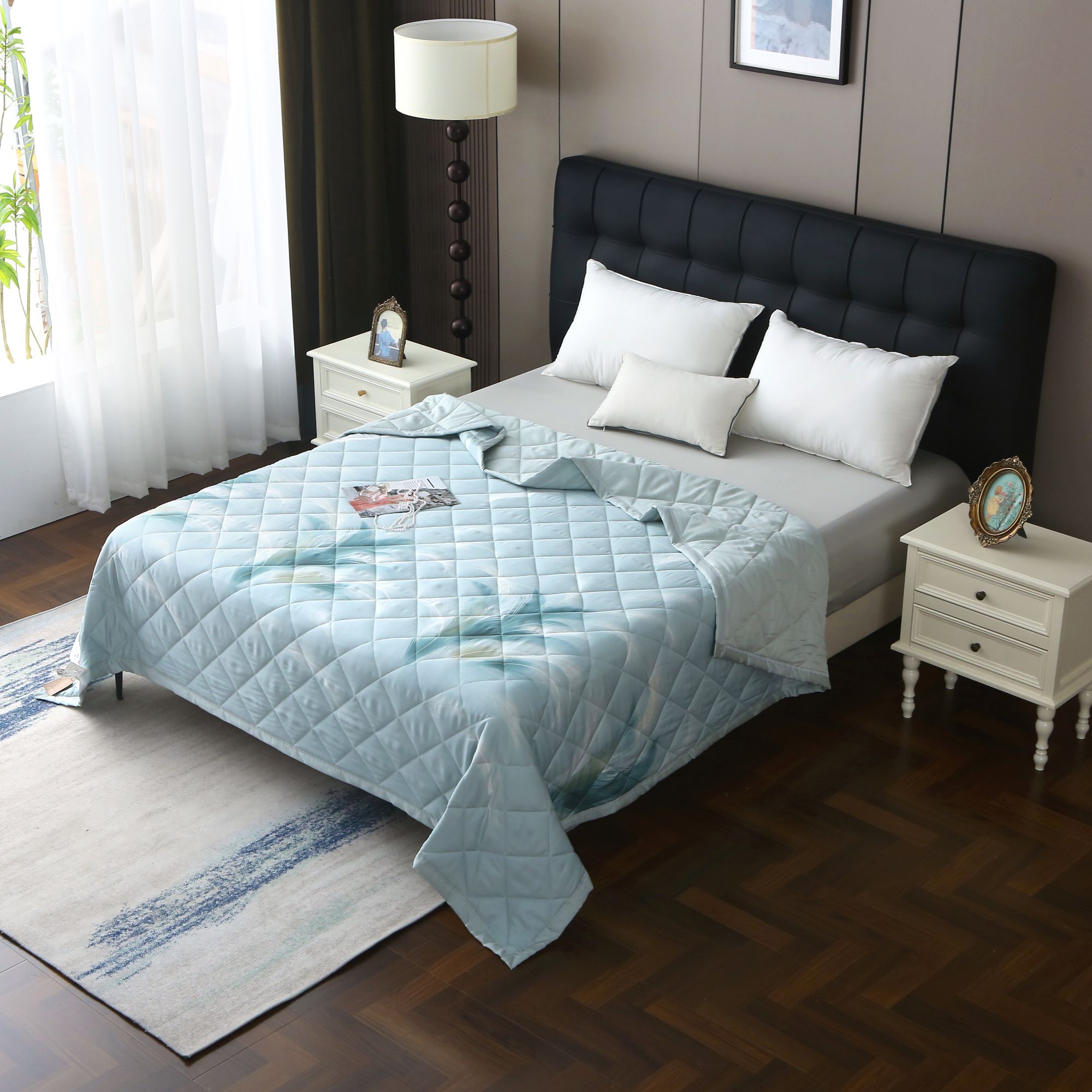 小保被100%新疆棉填充天丝冰感空调被