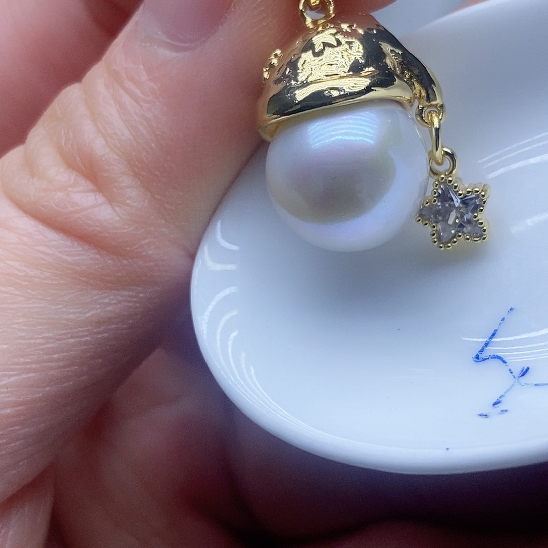 未镶嵌吊坠淡水珍珠