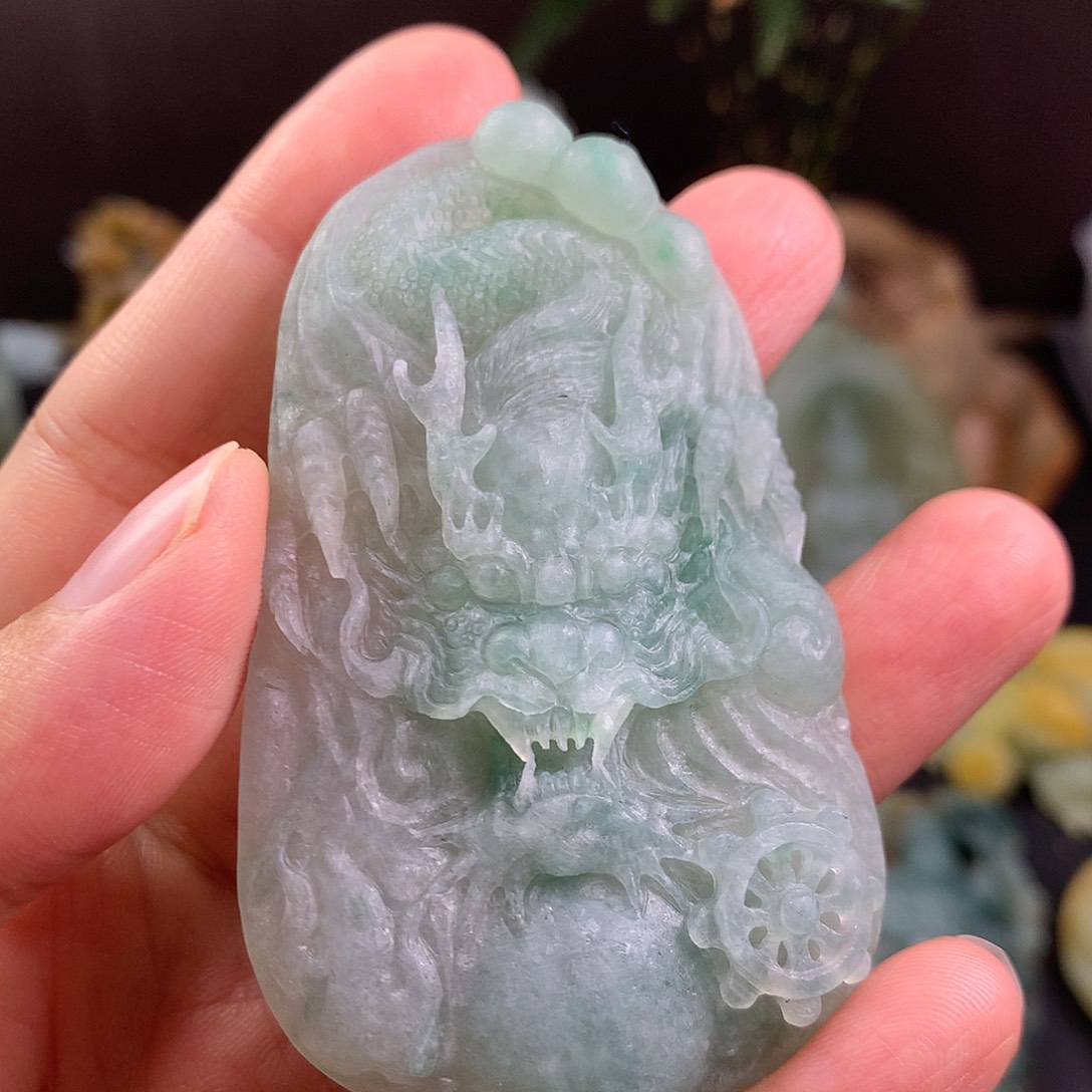 f***k定制翡翠未镶嵌龙