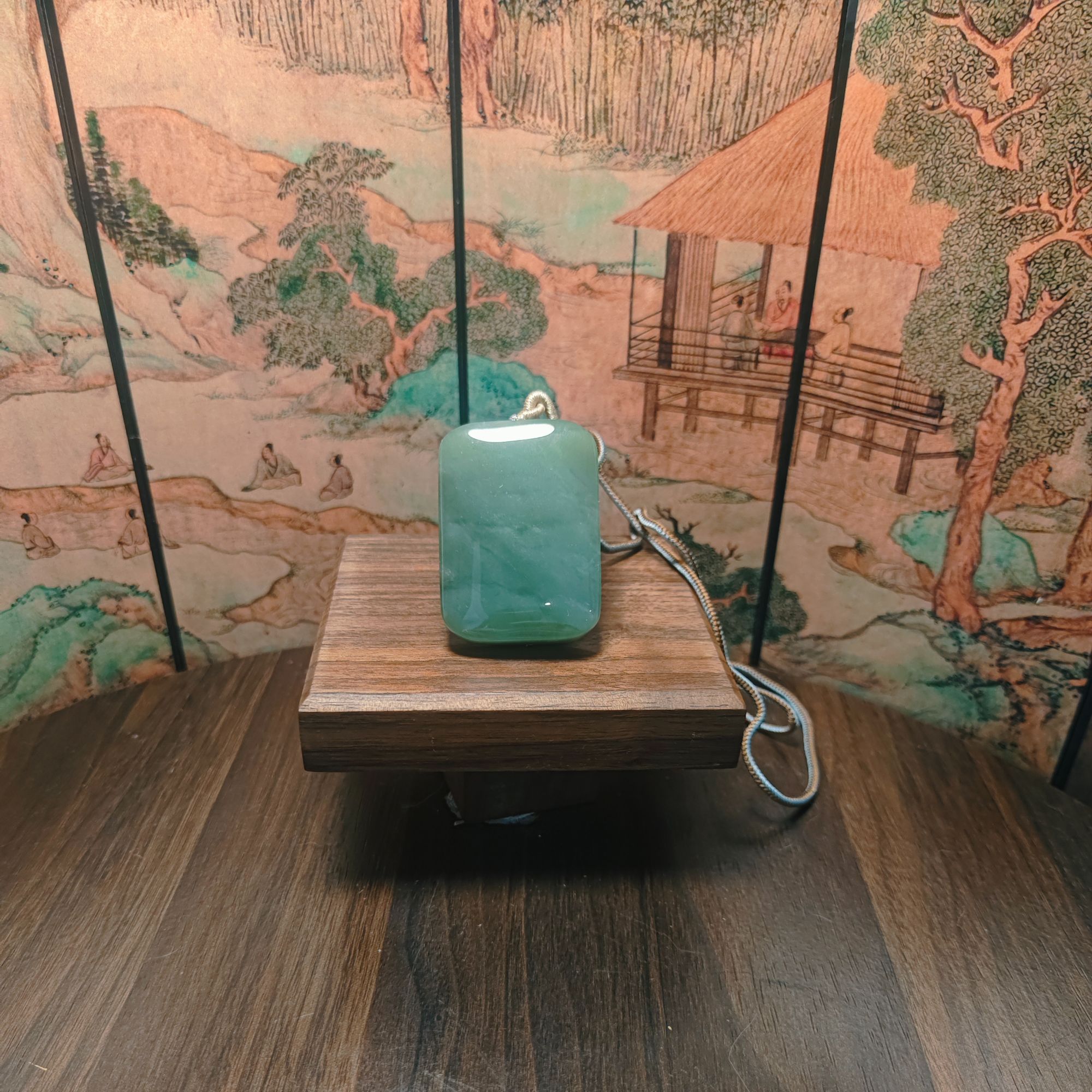 H和田玉无事牌吊坠3133