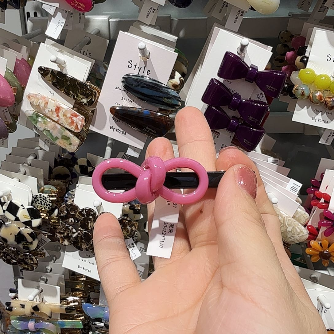 布艺非金属粉色蝴蝶结鸭架