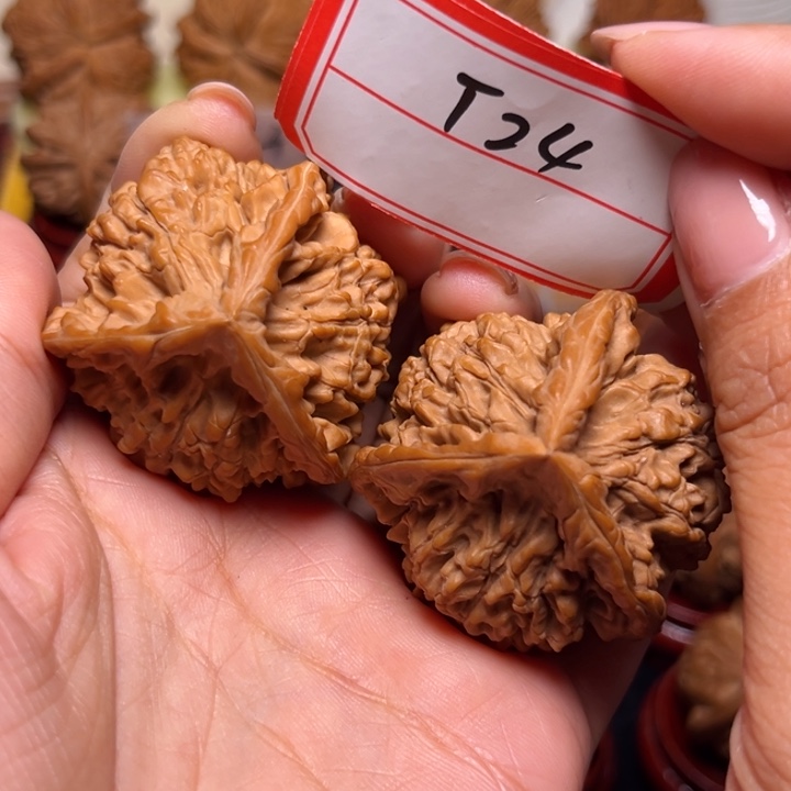 吊坠文玩核桃44全品麒麟纹官帽奔24
