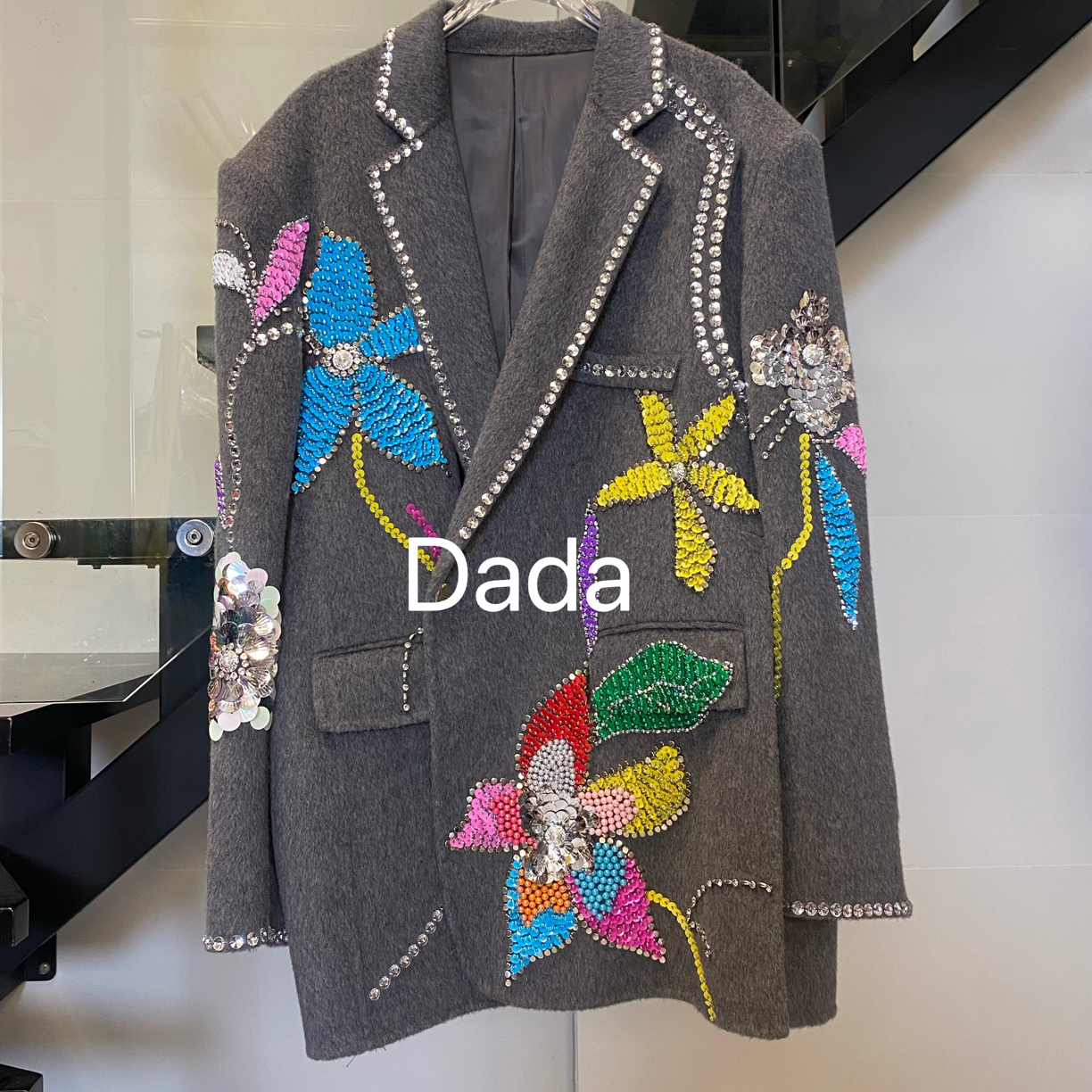 Dada设计款新款重工个性款休闲时尚百搭洋气宽松西服C15