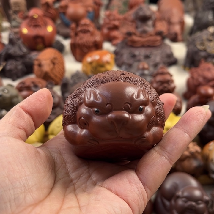 茶宠紫砂紫砂金蟾