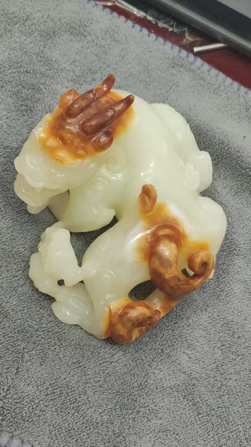 老和田玉貔貅传世和田玉