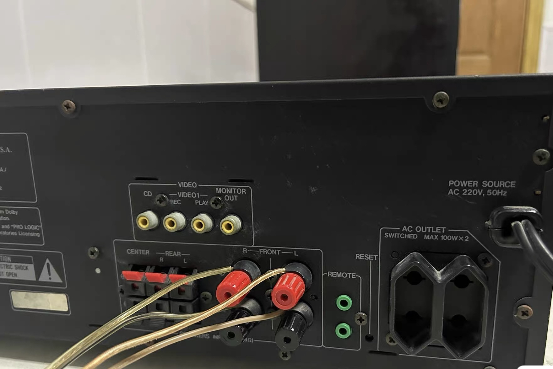美国进口MAX麦士功放型号MSX-1000 内部4片TDA7294放大芯片
