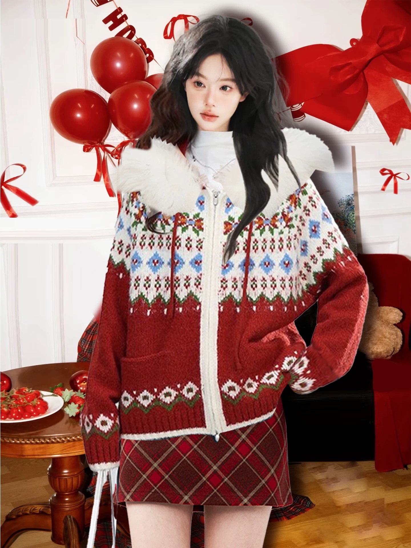 【001-100】25秋冬季毛衣外套针织衫开衫厚款毛衣12-27