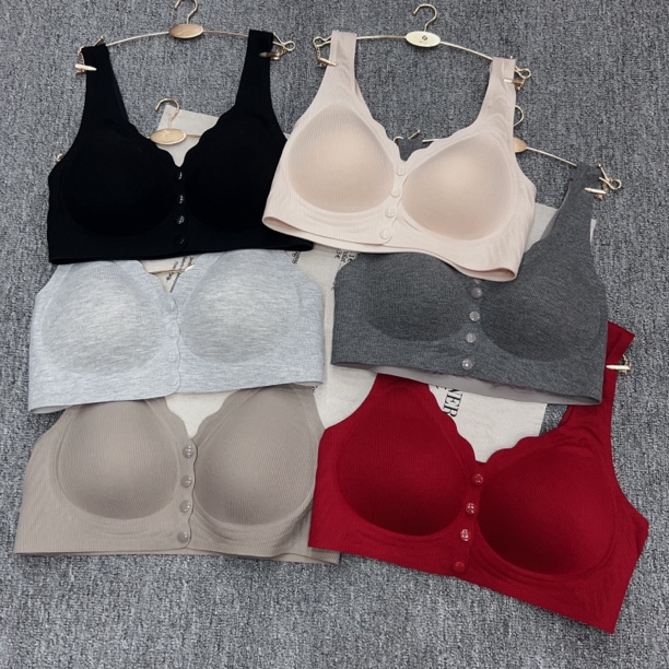 高弹透气无痕舒适软支撑前系扣女士文胸8086