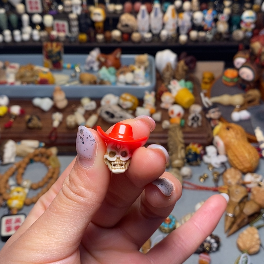 夕***下菩提籽类牛仔骷髅