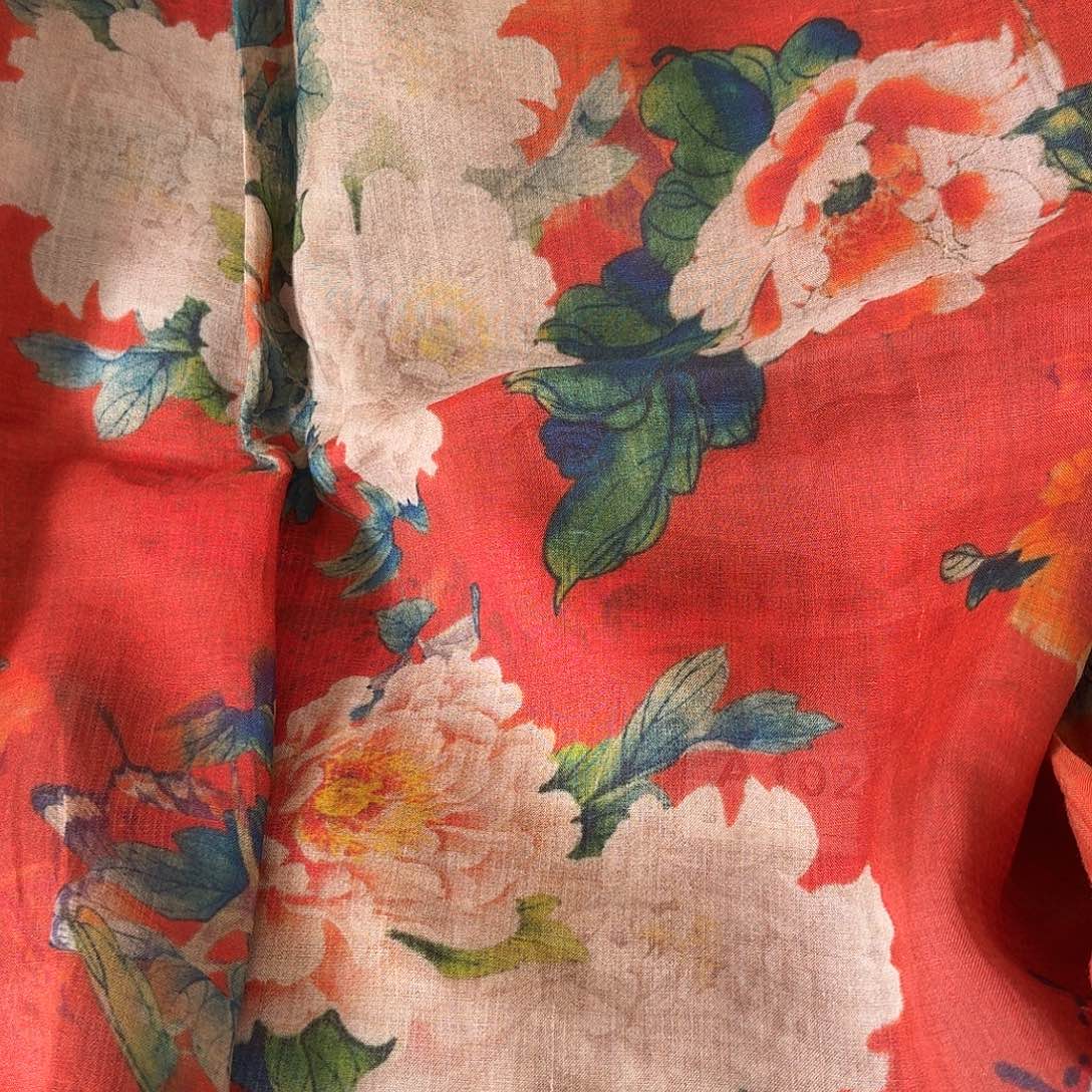 麻牡丹花纯苎麻.1.5米