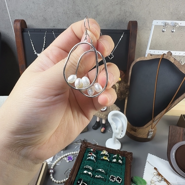 芜***心925银羽毛气质优雅气质