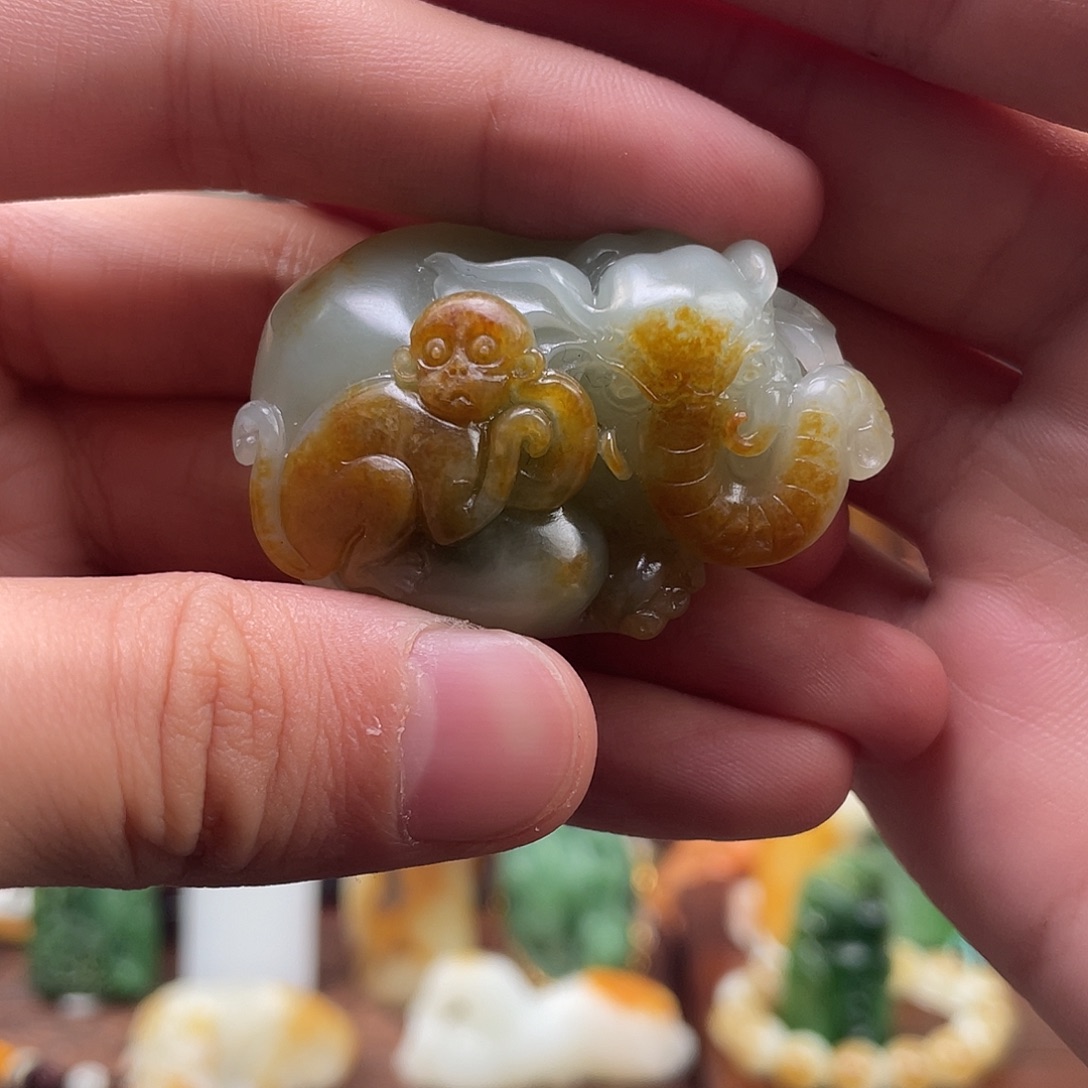 和田玉未镶嵌挂件