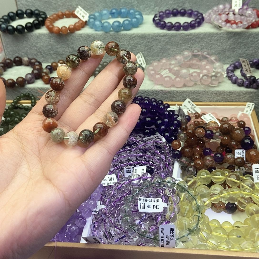 水晶手链未镶嵌四季幽灵聚宝盆10+