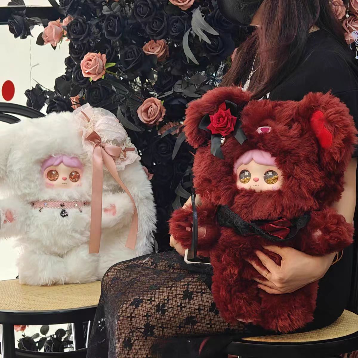 【冉冉平拆】正版蜜诺mirlno初代600体毛绒盲盒潮玩大娃