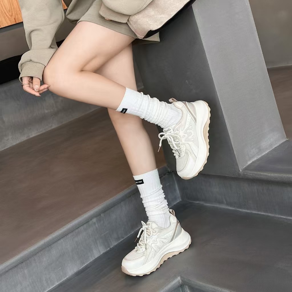 78457真皮配网秋款休闲运动鞋女鞋