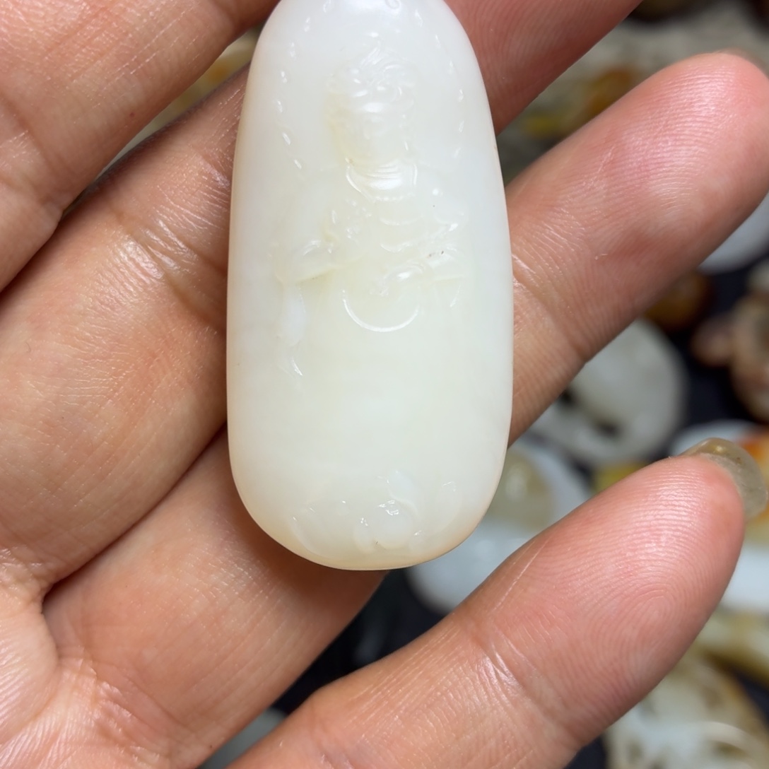 金***荣和田玉未镶嵌挂件