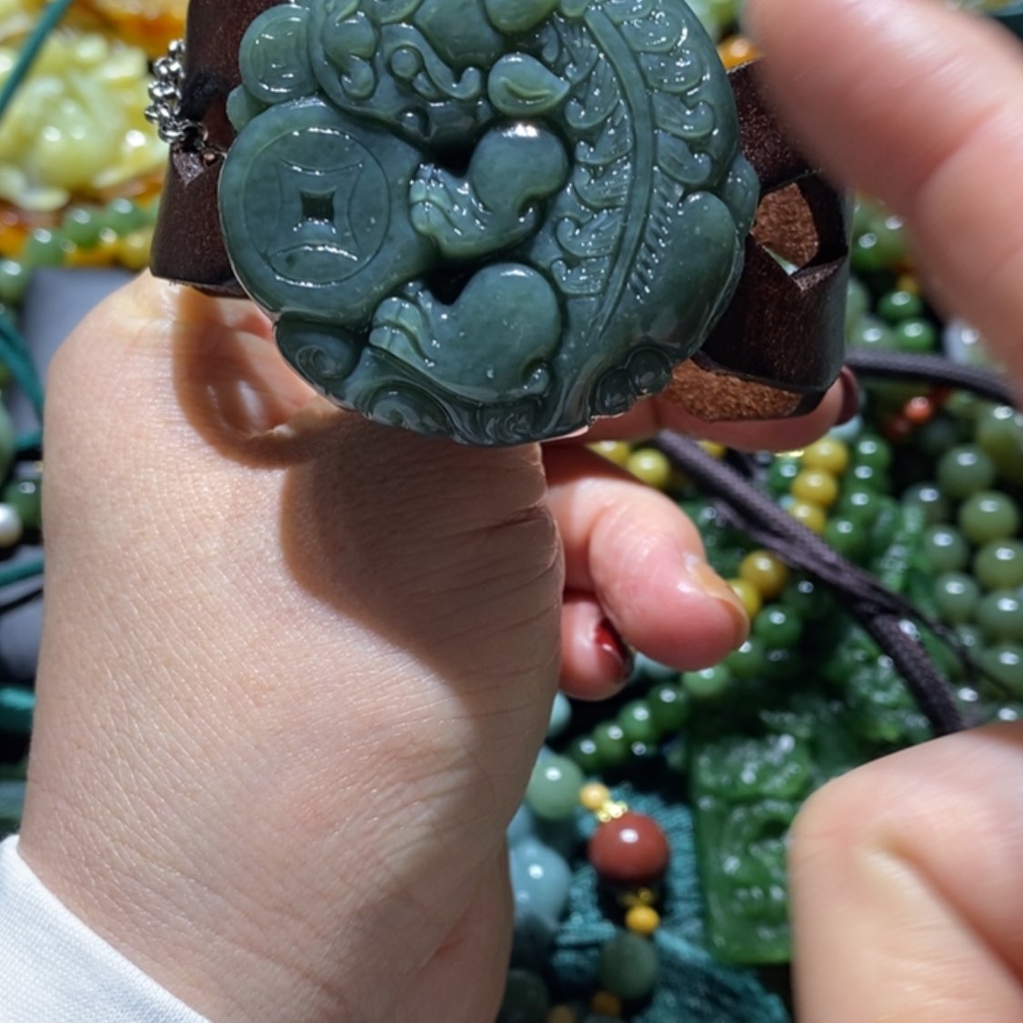 【闪购商品】岫玉毛衣链未镶嵌