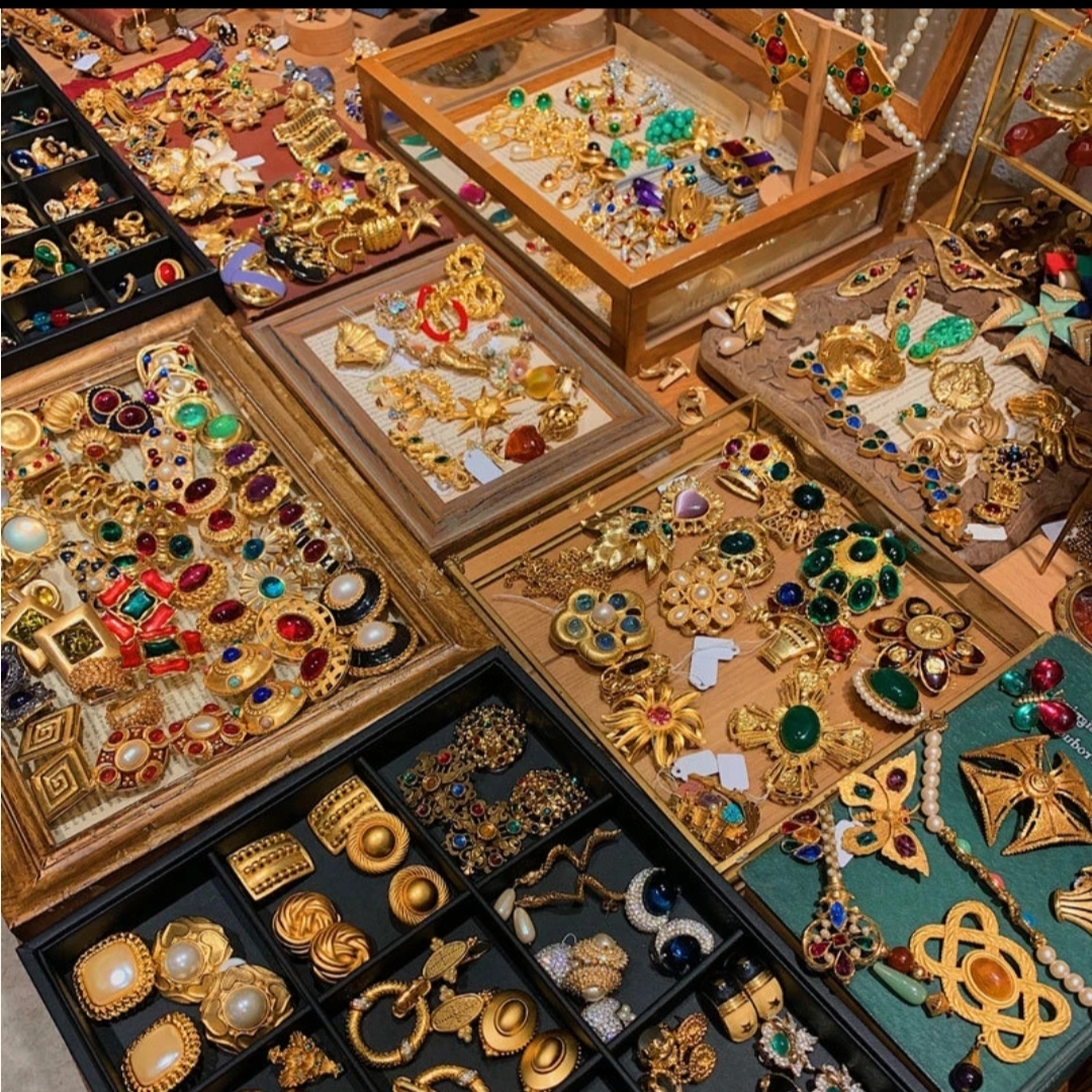 铜合金耳饰 【耳饰系列综合合集】中古vintage气质复古耳钉耳环