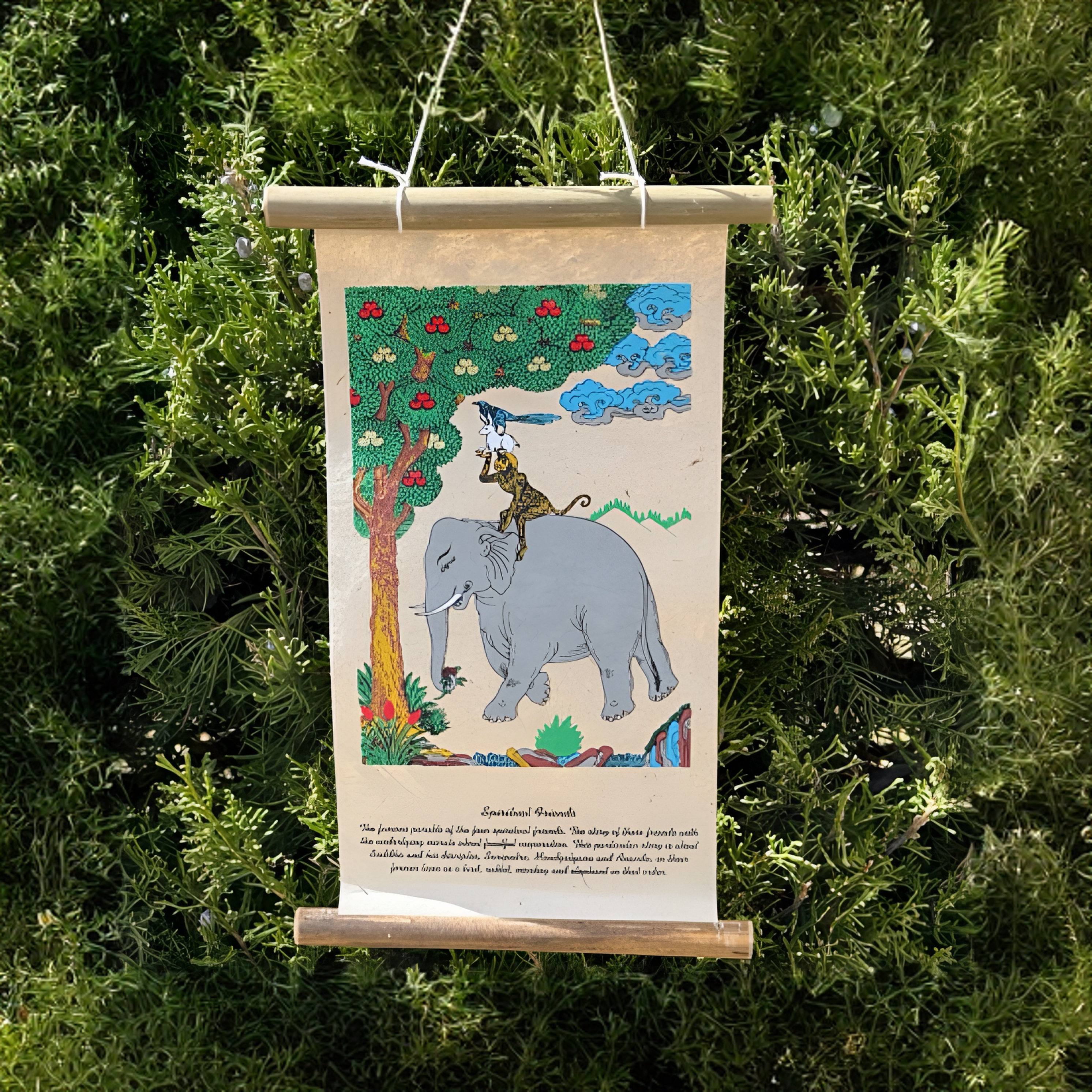 Nepal 洛卡藏纸绘装饰挂画