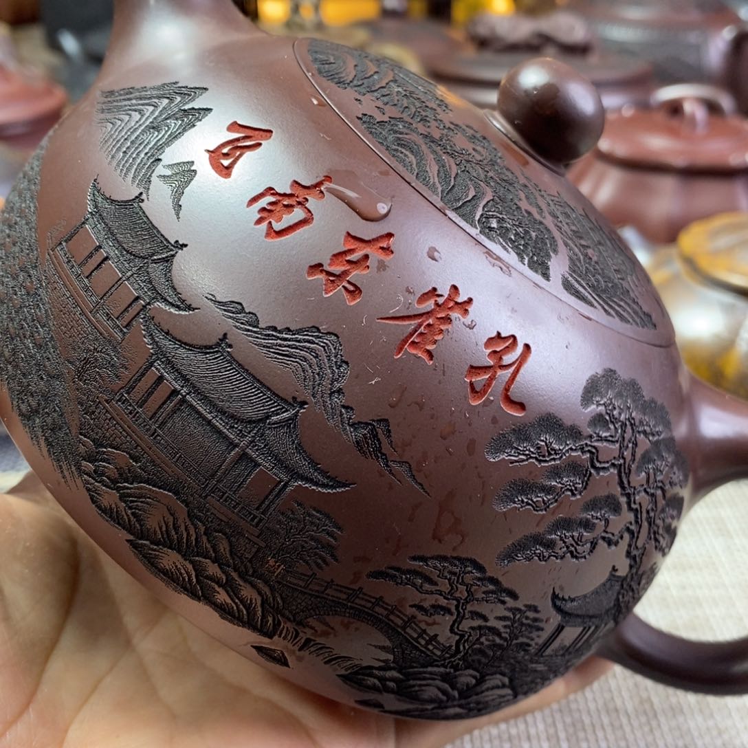 茶壶紫砂微瑕不退不换