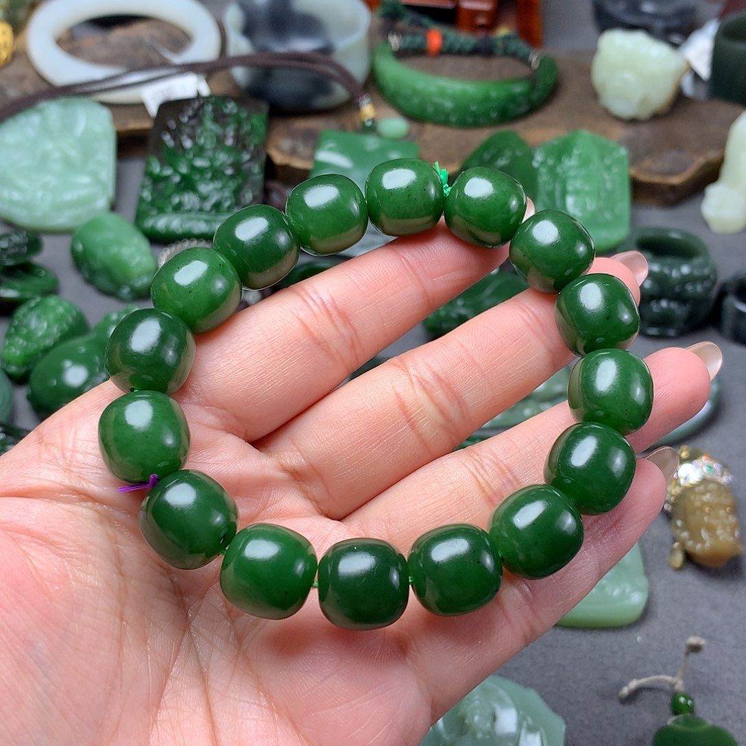 和田玉手串未镶嵌