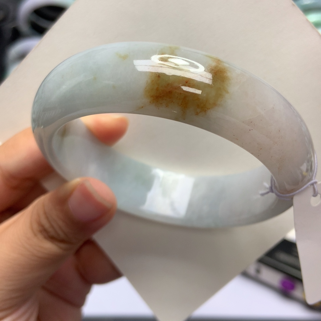 翡翠未镶嵌手镯57.5-17.6-8.3帝王裂